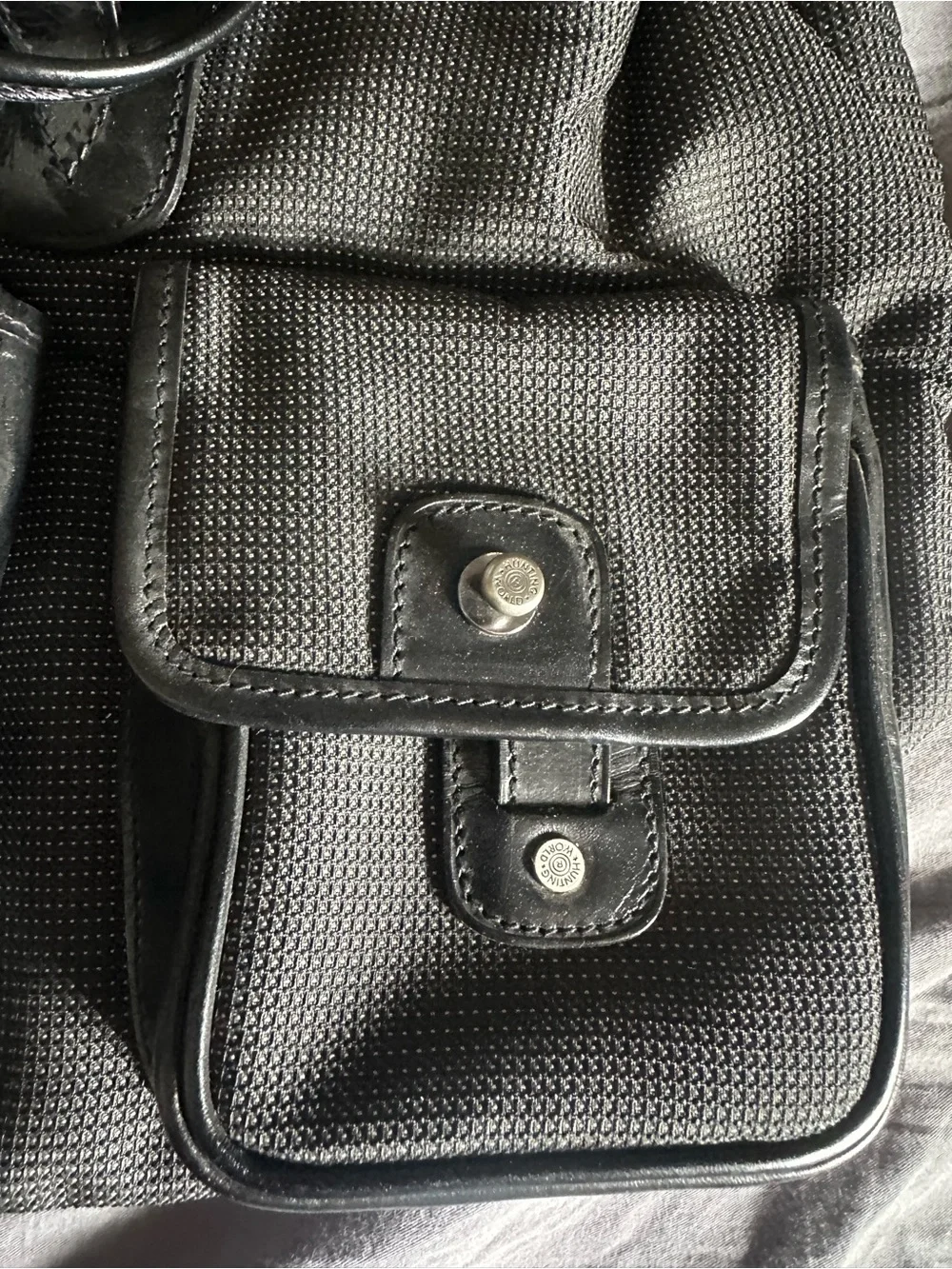 Hunting World Black Utility Backpack Tote with Front Pocket Organizers